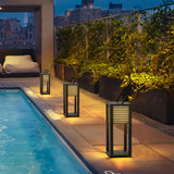Tragbare Solar-Terrassenlaterne für Garten und Terrasse