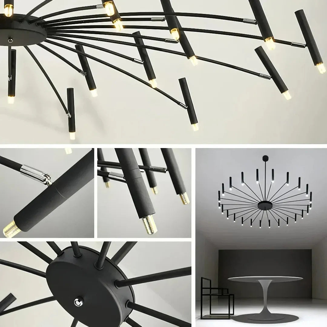 Dimmbarer LED Kronleuchter mit Fernbedienung