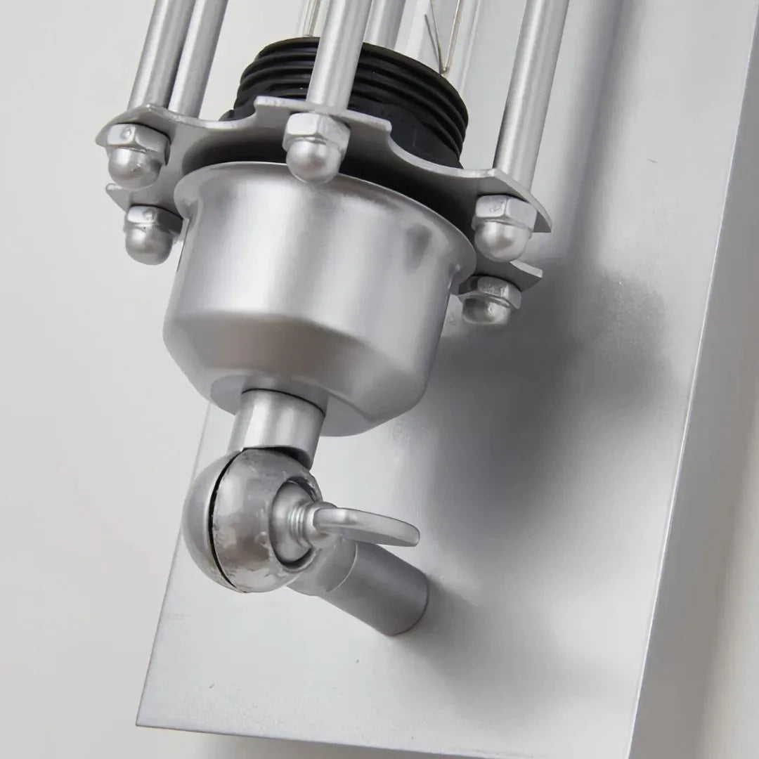 Industrial Wandlampe aus Metall innen