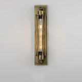 Wandleuchte aus Metall mit Glas im Industrial Design
