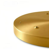 Moderne runde LED-Deckenleuchte aus Kupfer in Gold – dimmbar