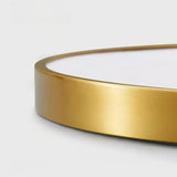Moderne runde LED-Deckenleuchte aus Kupfer in Gold – dimmbar