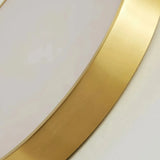 Moderne runde LED-Deckenleuchte aus Kupfer in Gold – dimmbar