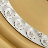 Moderne runde LED-Deckenleuchte aus Kupfer in Gold – dimmbar