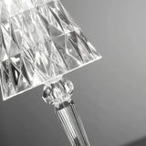 Detailansicht des facettierten Acrylglasschirms