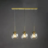 Moderne Glas Pendelleuchte in Kugelform für Esszimmer & Esstisch