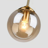 Moderne Glas Pendelleuchte in Kugelform für Esszimmer & Esstisch