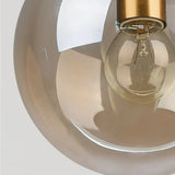 Moderne Glas Pendelleuchte in Kugelform für Esszimmer & Esstisch