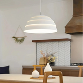 Moderne Metall Pendelleuchte im Halbkugel Design für Esszimmer