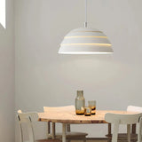 Moderne Metall Pendelleuchte im Halbkugel Design für Esszimmer
