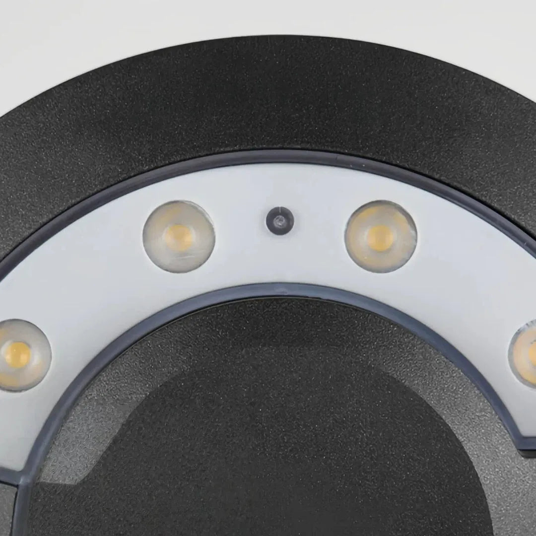 Detailansicht der LED-Lichtquelle der Außenwandleuchte