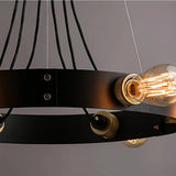 Industrielle Kronleuchter aus Metall im Ringdesign für das Esszimmer