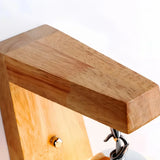 Wandleuchte skandinavisch aus Glas und Holz für Schlafzimmer