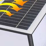 Wasserdichte Solarbetriebene Eckige Sockelleuchte für Garten