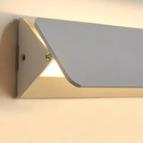 Weiße rechteckige Wandlampe aus Metall für den Innenbereich