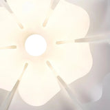 Weiße moderne Pendelleuchte in Blumenform für Esszimmer und Wohnzimmer
