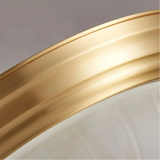 Runde Vintage Deckenleuchte in Gold fürs Schlafzimmer
