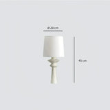 Abmessungen der Vintage-Wandleuchte: 50 cm hoch und 20 cm breit