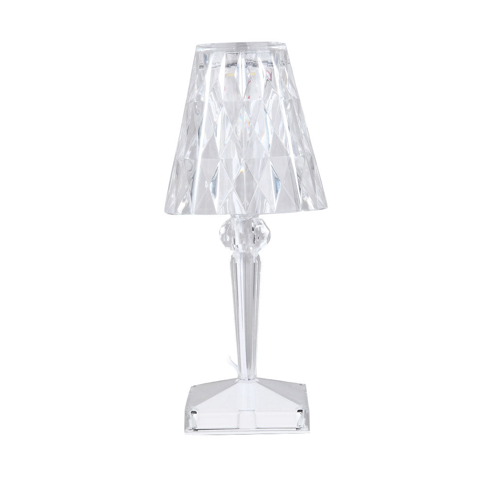 Acryl Kristall Diamant Tischlampe mit Dreifarbigem Licht - Lampe Markt