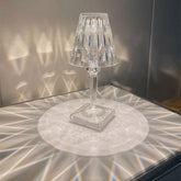 Acryl Kristall Diamant Tischlampe mit Dreifarbigem Licht - Lampe Markt