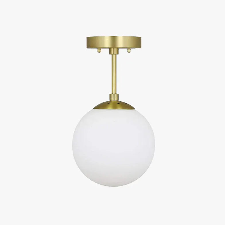 Deckenleuchte hängend modern nordisch schlicht milchweiße Kugel - Lampe Markt