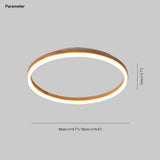 Deckenleuchte Holzoptik modern rundes schlichtes Design - Lampe Markt