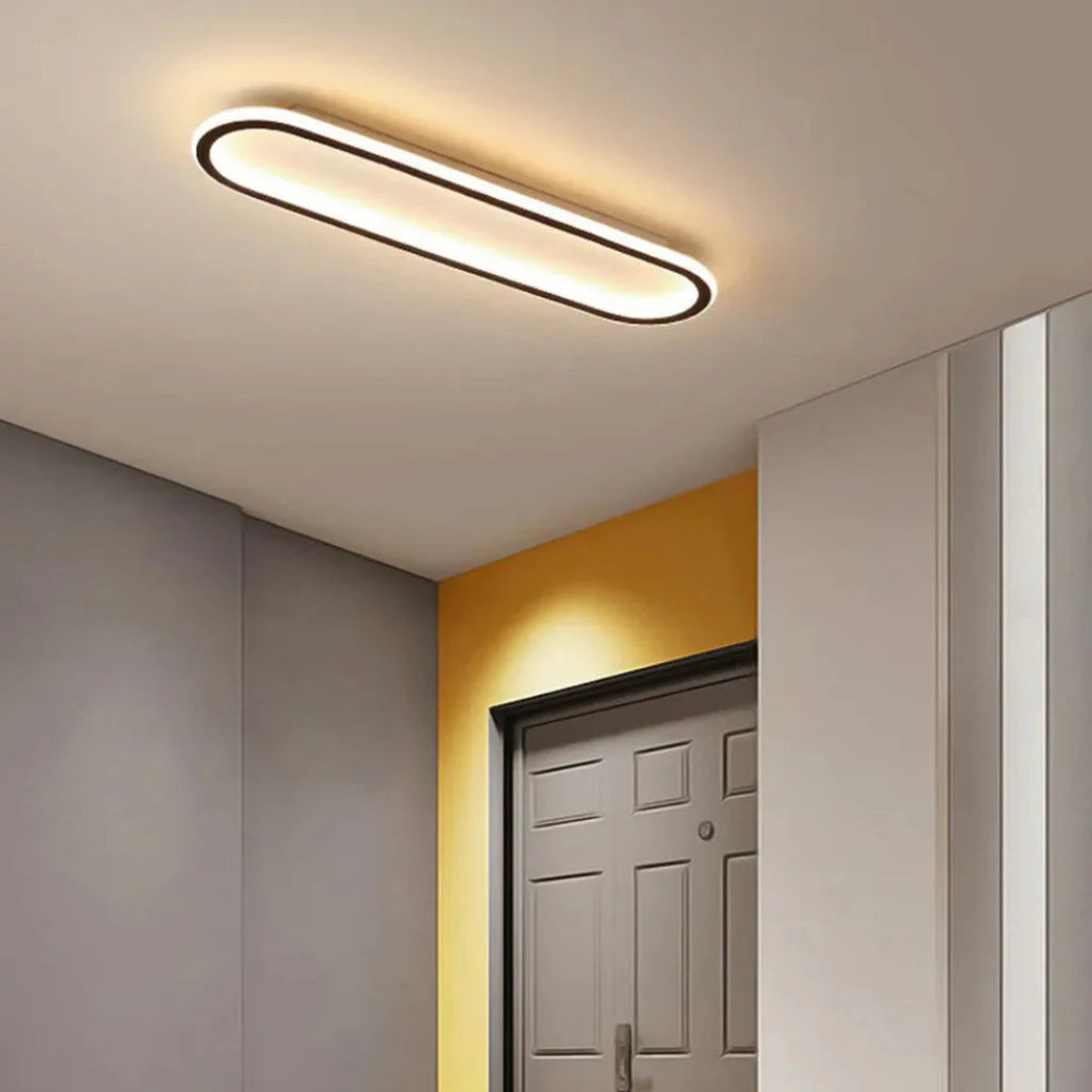 Deckenleuchte LED Farbwechsel modern ovales Design - Lampe Markt