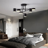 Deckenleuchte Schwarz 6 flammig modern und einfach - Lampe Markt
