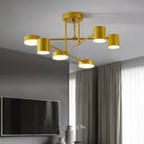 Deckenleuchte Schwarz 6 flammig modern und einfach - Lampe Markt