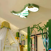Grüne LED Dinosaurier-Deckenleuchte fürs Kinderzimmer