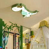 Flache Dinosaurier-Deckenleuchte fürs Kinderzimmer
