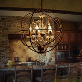 Esszimmer Pendelleuchte höhenverstellbar im Vintage Vogelkäfig Design - Lampe Markt