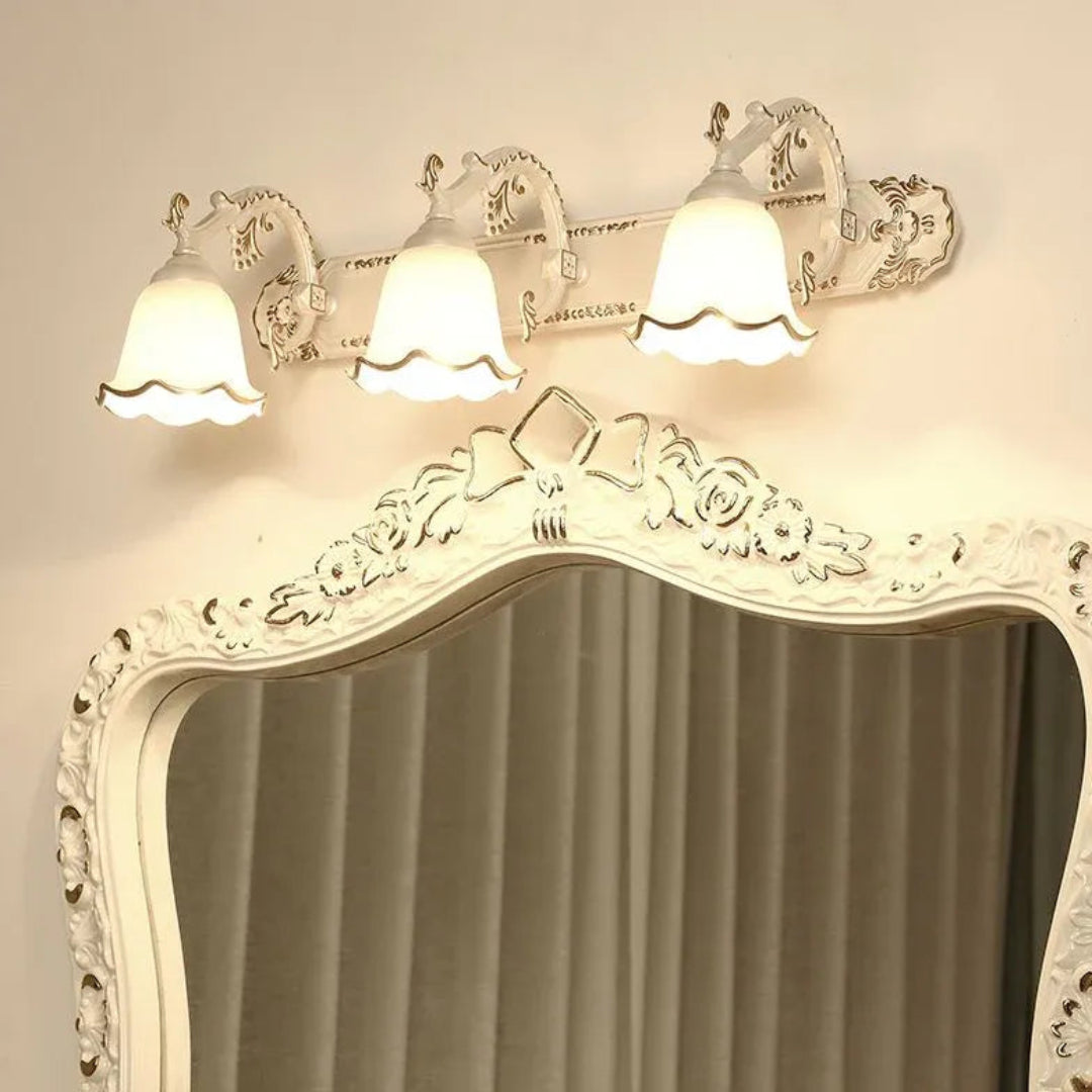 wandleuchte badezimmer vintage romantische retro blumenoptik - Lampe Markt