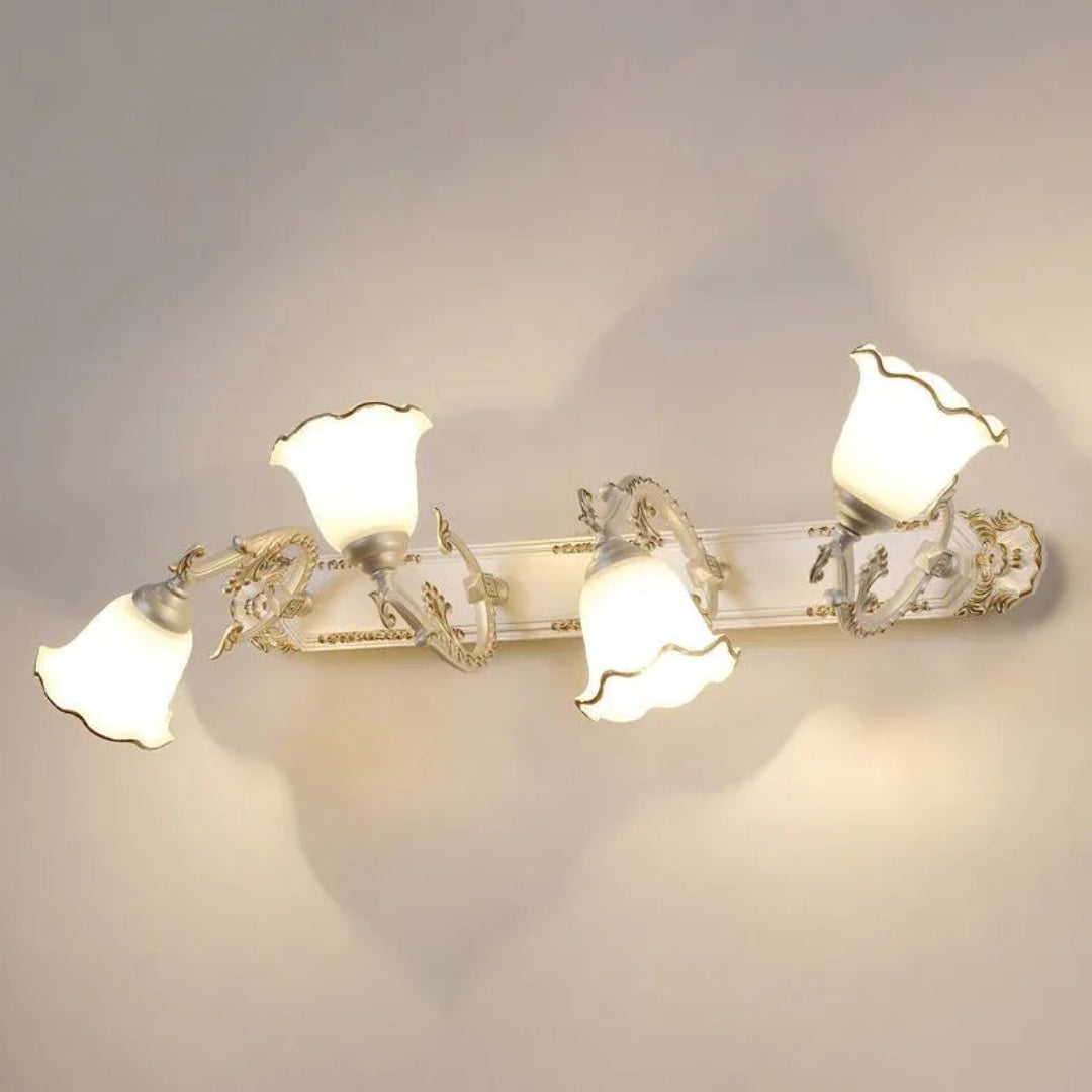 wandleuchte badezimmer vintage romantische retro blumenoptik - Lampe Markt