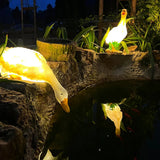 garten dekoleucSolar-Gartenleuchte in Entenform aus Resin für den Außenbereichhte Entzückende Enten Bodenlampe für den Garten - Lampe Markt