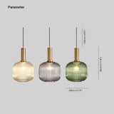 Glas Pendelleuchte grün modern minimalistisch Design - Lampe Markt