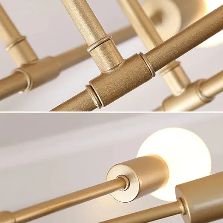 Gold Pendelleuchte im nordischen kreativen Design - Lampe Markt