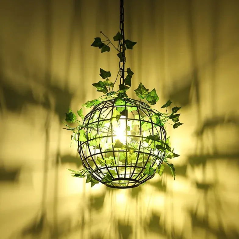 Hängelampe Esstisch Landhausstil mit Eisenkunst und Blumendekor - Lampe Markt