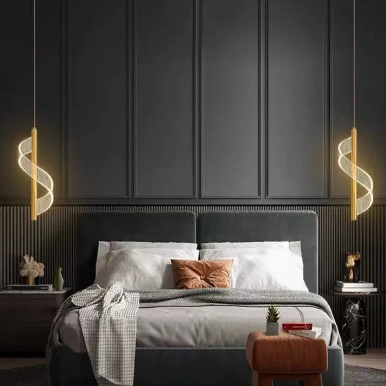 Hängeleuchte klein nordisch leicht Luxus minimalistisch - Lampe Markt