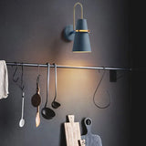Wandleuchte schwarzer Schirm modernes Design elegante Akzente - Lampe Markt