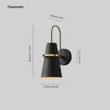 Wandleuchte schwarzer Schirm modernes Design elegante Akzente - Lampe Markt
