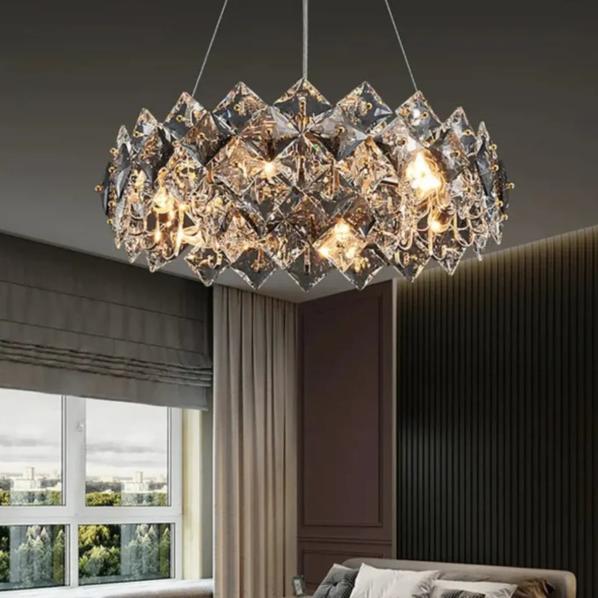 Kristallleuchter modern in leichtem luxuriösen Stil - Lampe Markt
