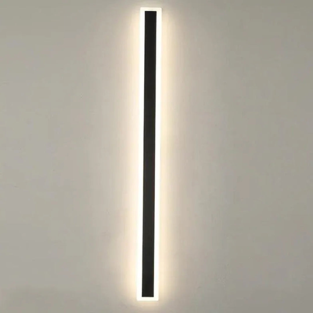 Outdoor Wandleuchte Schwarz Moderne rechteckige Beleuchtung - Lampe Markt