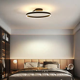 LED Deckenleuchte Ringe in schwarzem modernem Stil - Lampe Markt