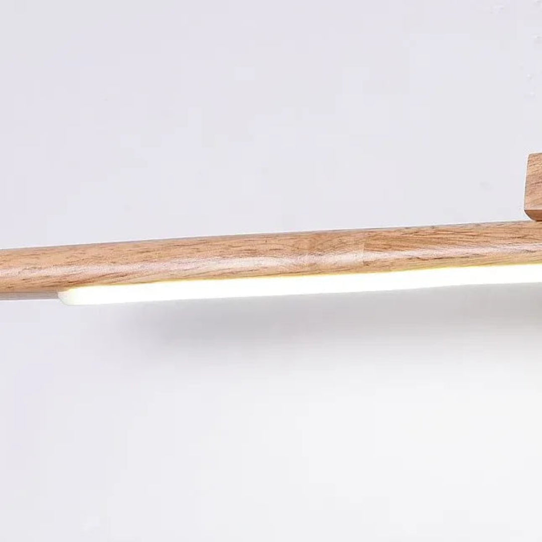 Acrylschirm und Holzkorpus der IP44 Bad-Wandleuchte