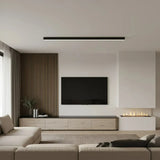 Deckenleuchte länglich für Wohnzimmer Minimalistisch, dimmbar, Schwarz