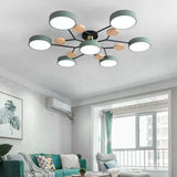 LED Deckenleuchte Weiß Modernes Kreatives Design Aus Holz - Lampe Markt