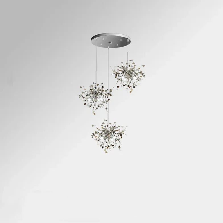 moderner kronleuchter silber für elegantes nordisches Design - Lampe Markt