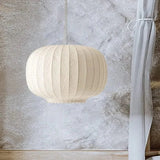 Pendelleuchte aus Stoff Nordisch Weißer Lampion Design - Lampe Markt