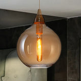 braune pendelleuchte im modernen skandinavischen stil - Lampe Markt